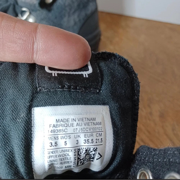 Converse Woolrich Black Street Hiker Hi Plaid Sneakers Womens Size5 (296 Box 34) - Picture 9 of 9